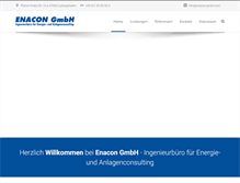 Tablet Screenshot of enacon-gmbh.com